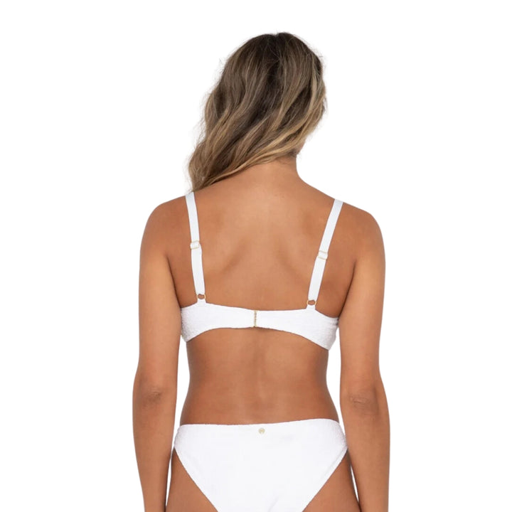  Rusty Sandalwood Bralette Bikini Top Bright White