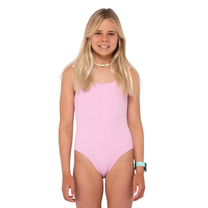 Rusty Sandalwood One Piece Girls Foundant Pink