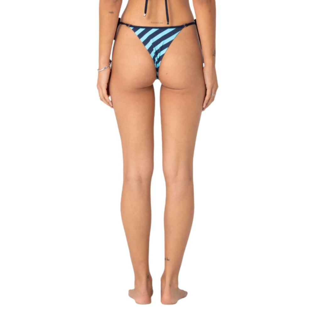 Rusty Stardom Cheeky Side Tie Bottom Navy Aqua