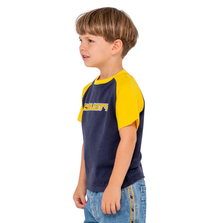 Rusty Swaglan Raglan Tee Runts Navy Blue
