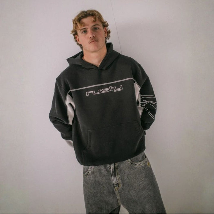 Rusty Titan Fleece Hoodie Black