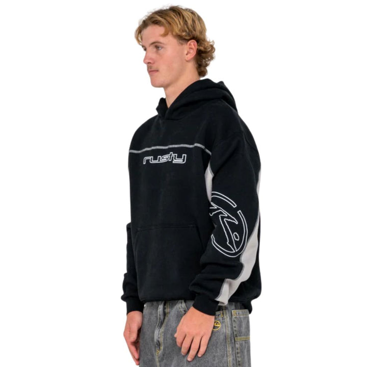 Rusty Titan Fleece Hoodie Black