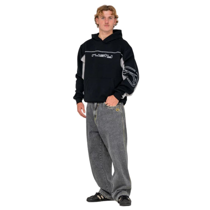Rusty Titan Fleece Hoodie Black