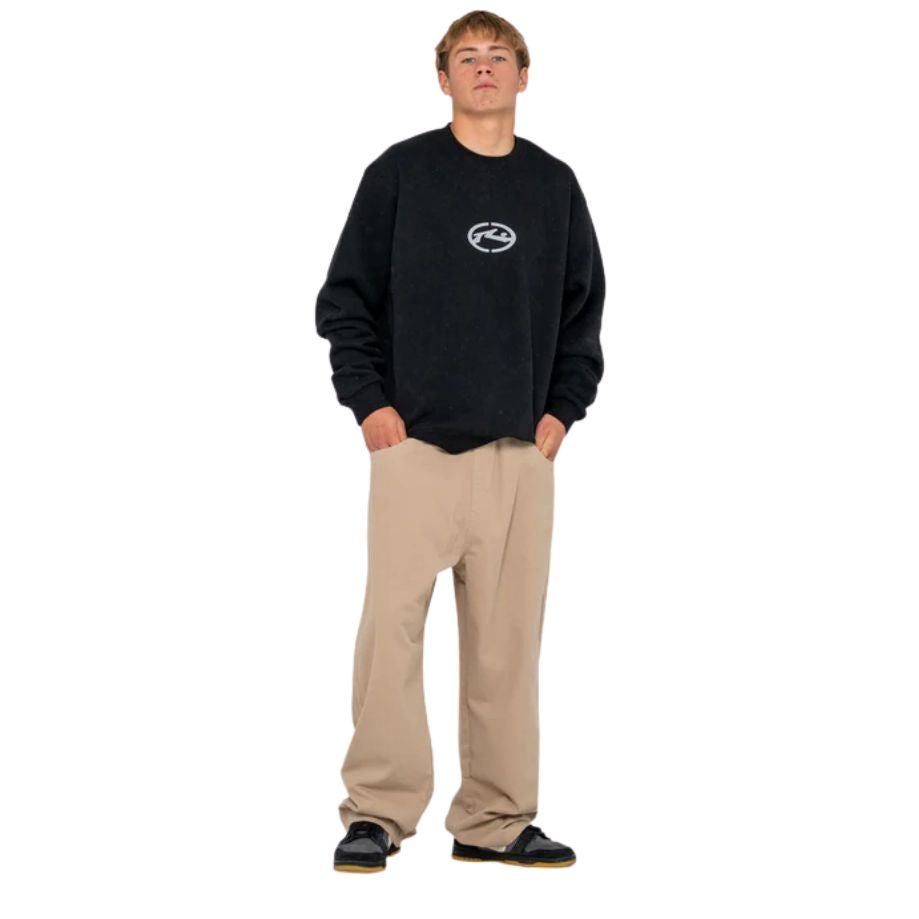 Rusty Turbo Crew Fleece Black