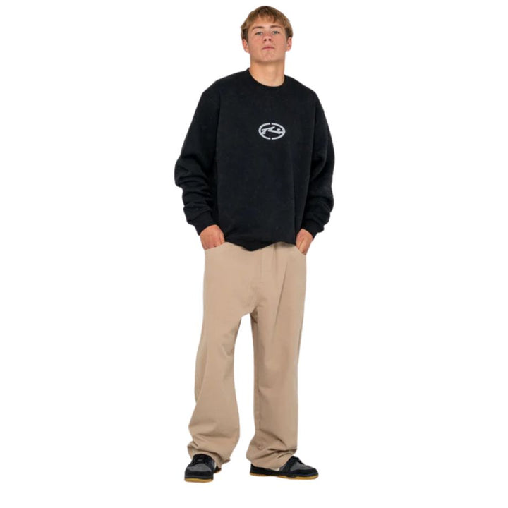 Rusty Turbo Crew Fleece Black