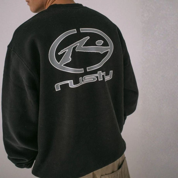 Rusty Turbo Crew Fleece Black
