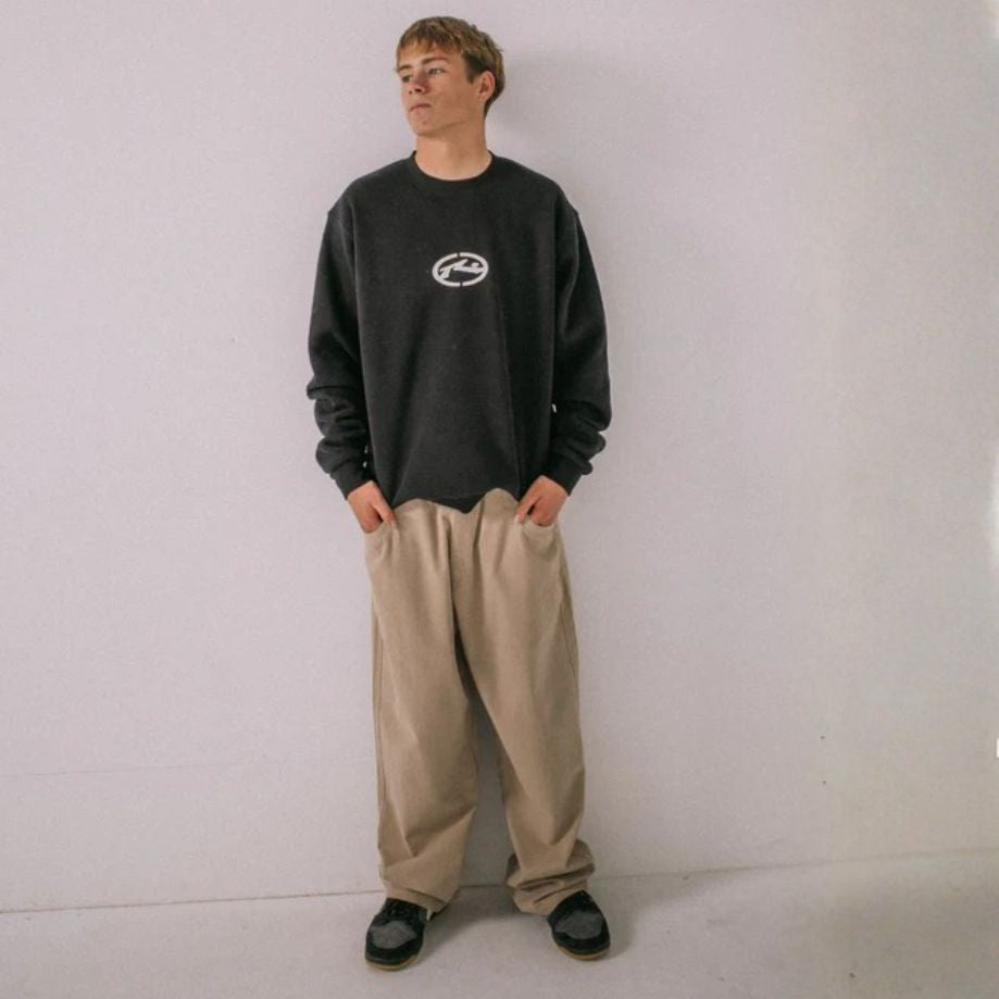 Rusty Turbo Crew Fleece Black