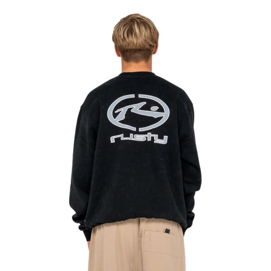 Rusty Turbo Crew Fleece Black