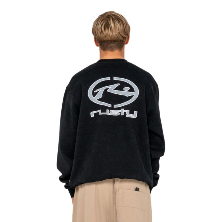 Rusty Turbo Crew Fleece Black