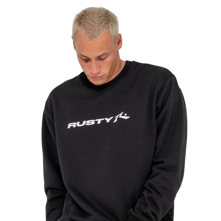 Rusty Vital 2.0 Crew Neck Fleece Black
