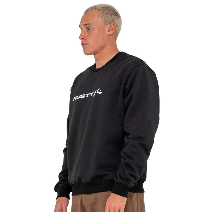 Rusty Vital 2.0 Crew Neck Fleece Black