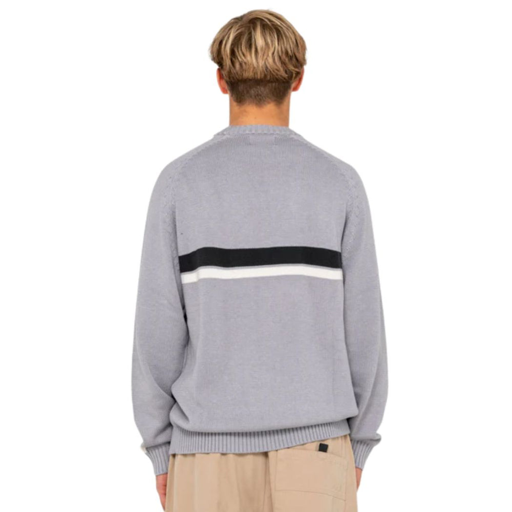 Rusty White Lines 2.0 Crew Stone Grey