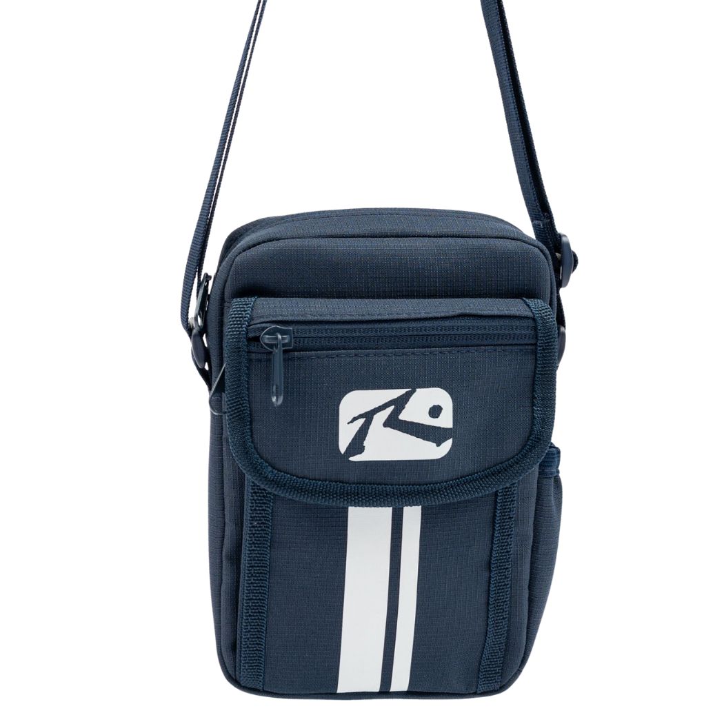 Rusty White Lines Crossbody Bag Navy Blue