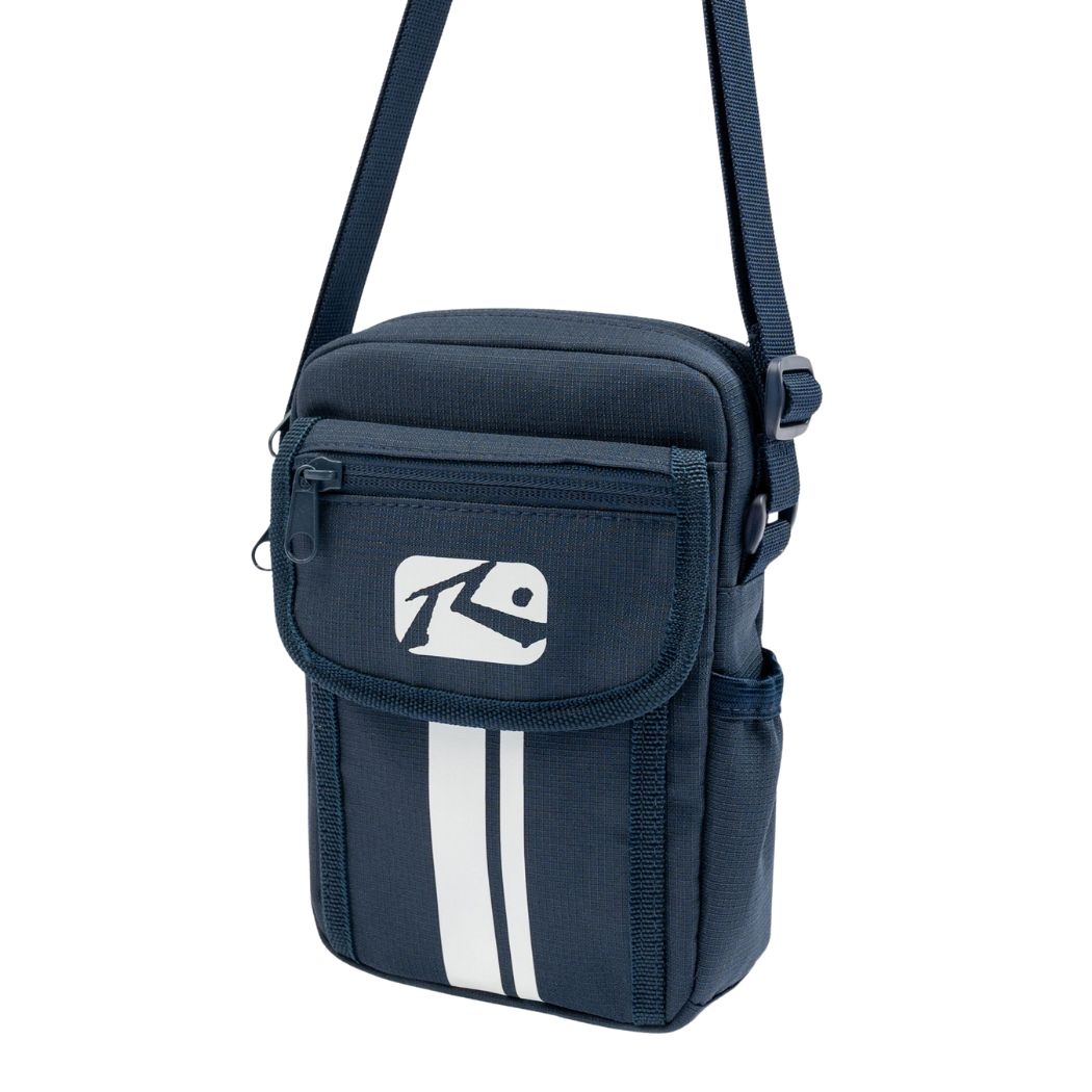 Rusty White Lines Crossbody Bag Navy Blue