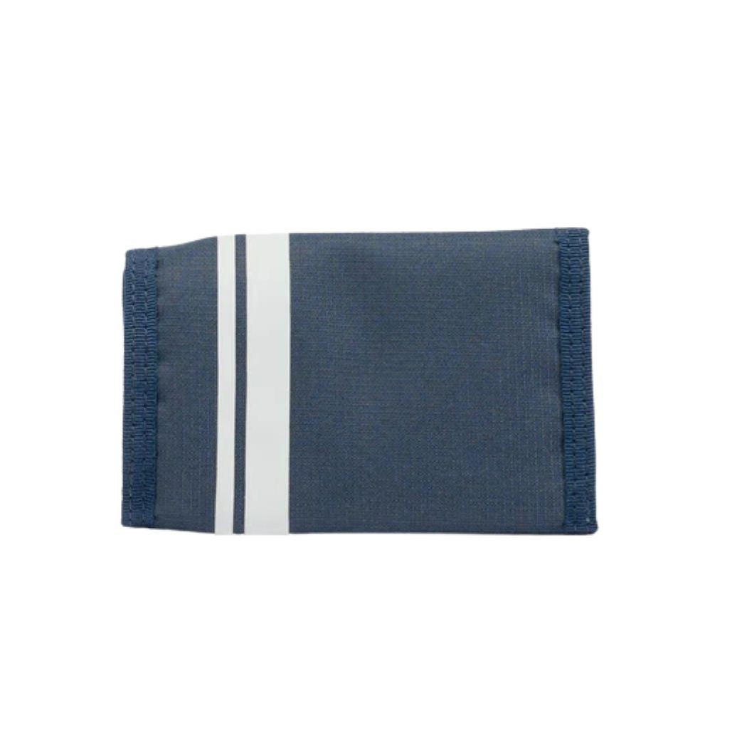 Rusty White Lines Tri Fold Wallet Navy Blue