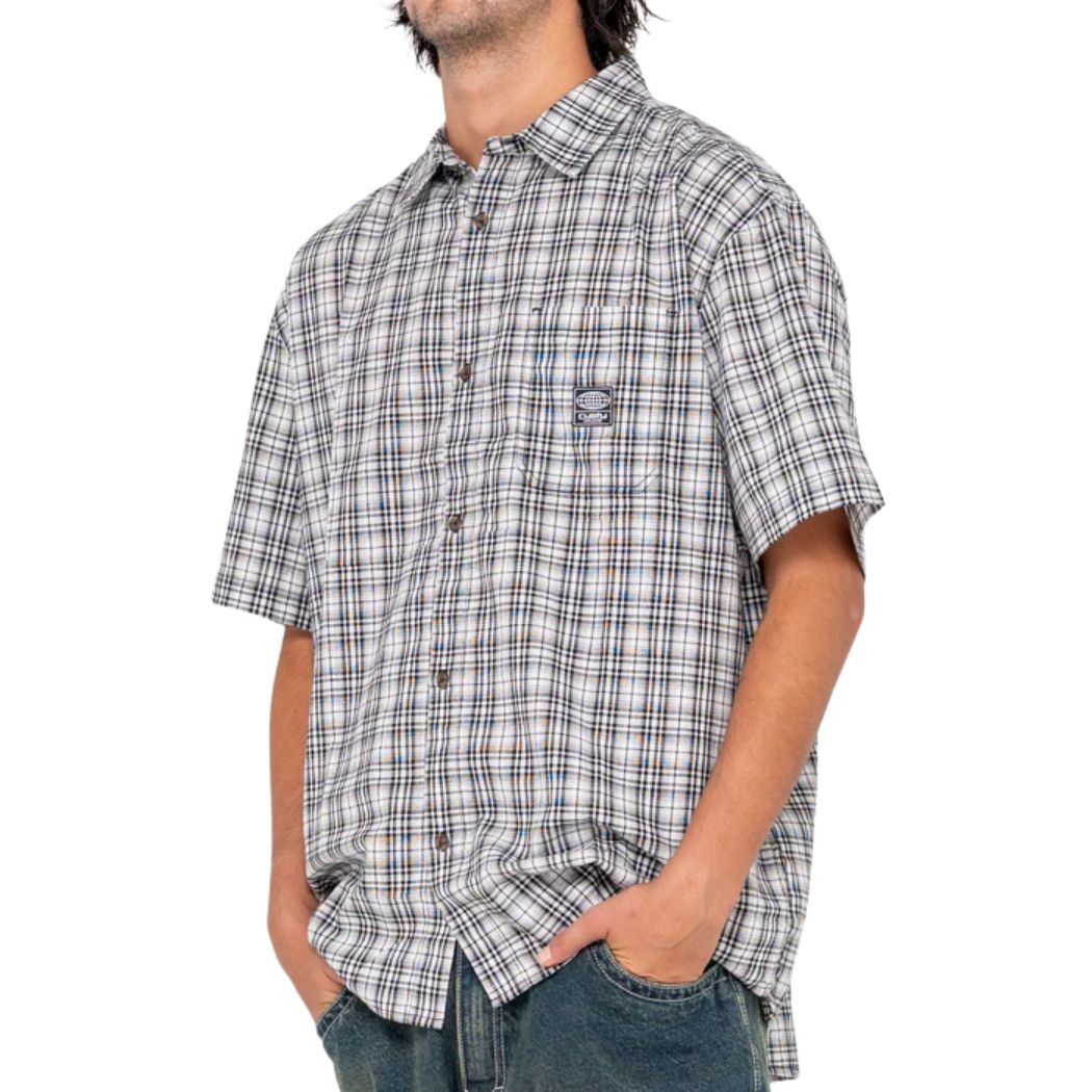 Rusty Worldwide Curved Hem Shirt White 2