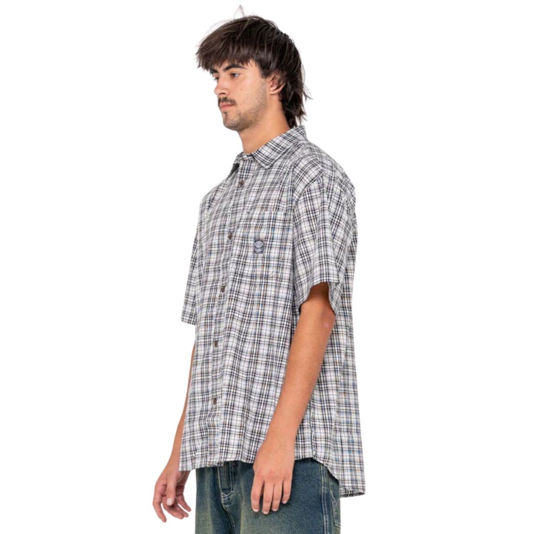 Rusty Worldwide Curved Hem Shirt White 2