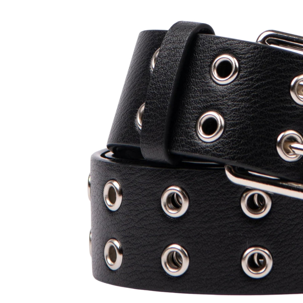 Rusty Xoxo Eyelet Belt Black