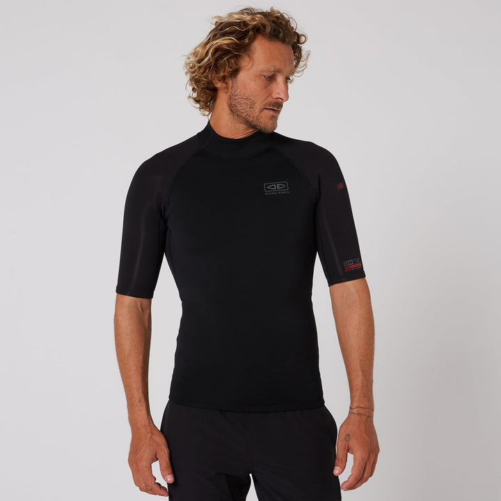 Ocean and Earth Double Black Short Sleeve Vest 1 5mm