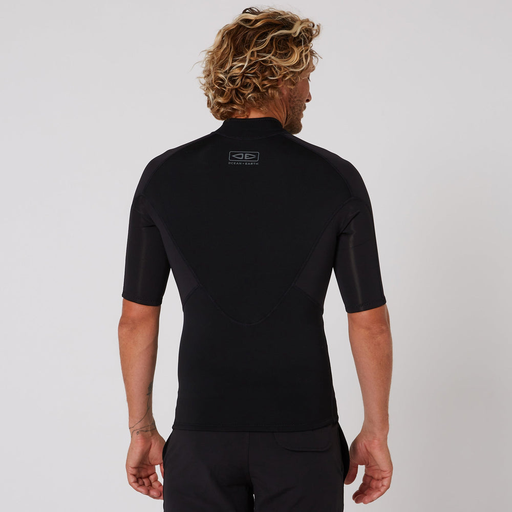 Ocean and Earth Double Black Short Sleeve Vest 1 5mm