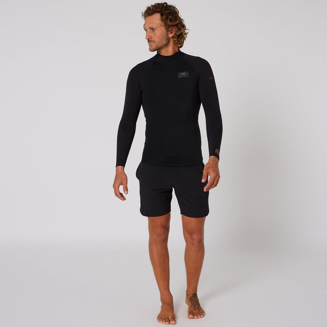 Ocean and Earth Double Black Long Sleeve Vest 1 5mm