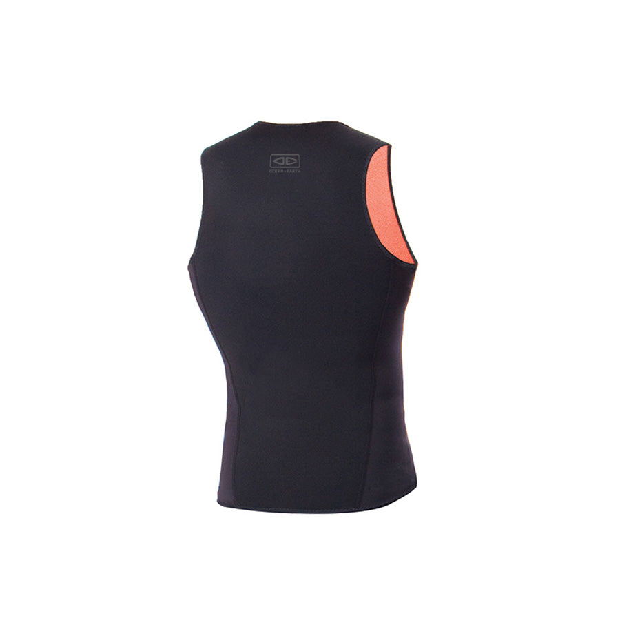 Ocean and Earth Double Black Sleeveless Vest 1 5mm
