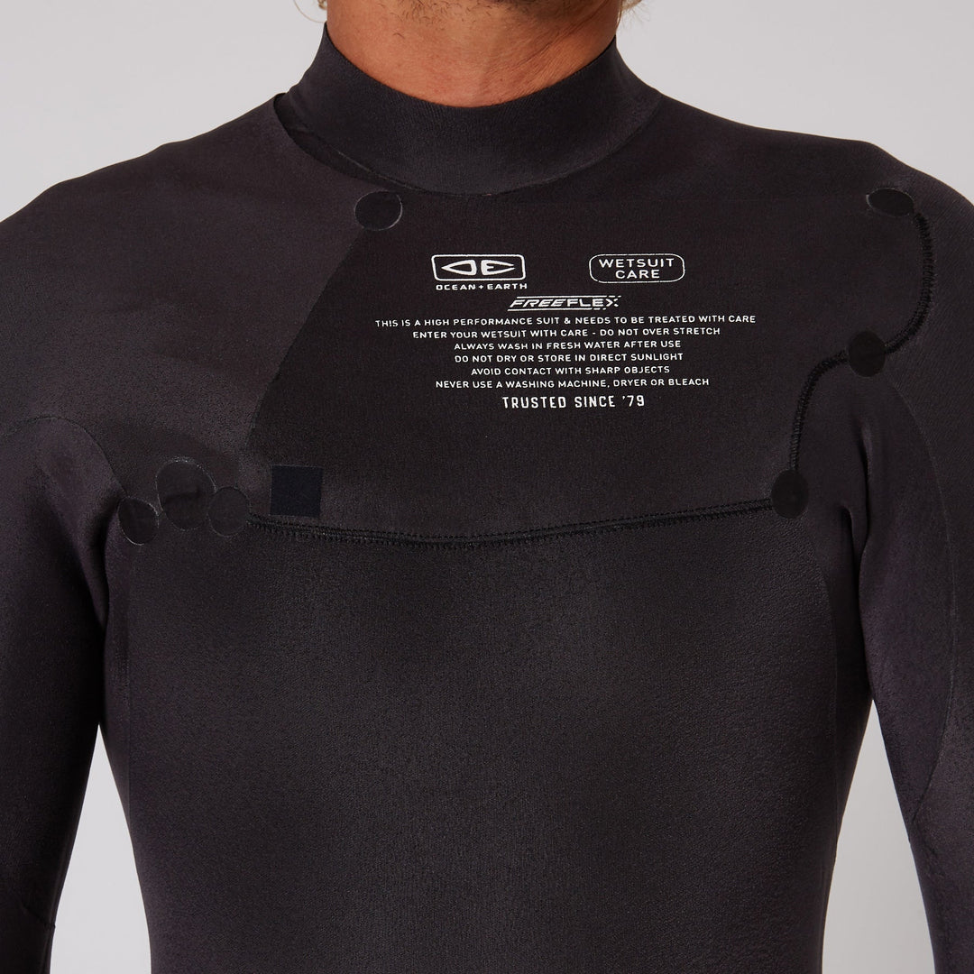 Mens Free Flex Chest Zip 3 2mm