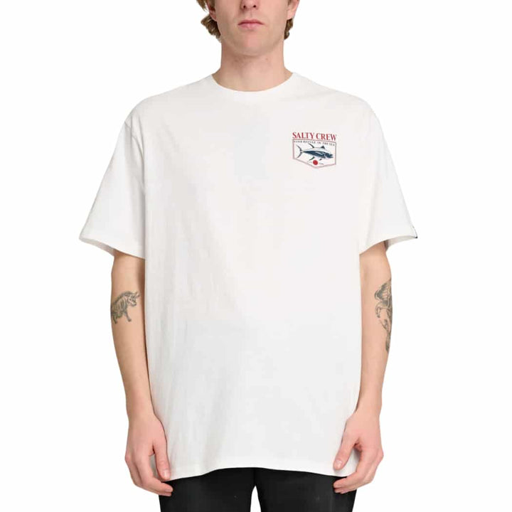 Salty Crew Angler Standard SS Tee White