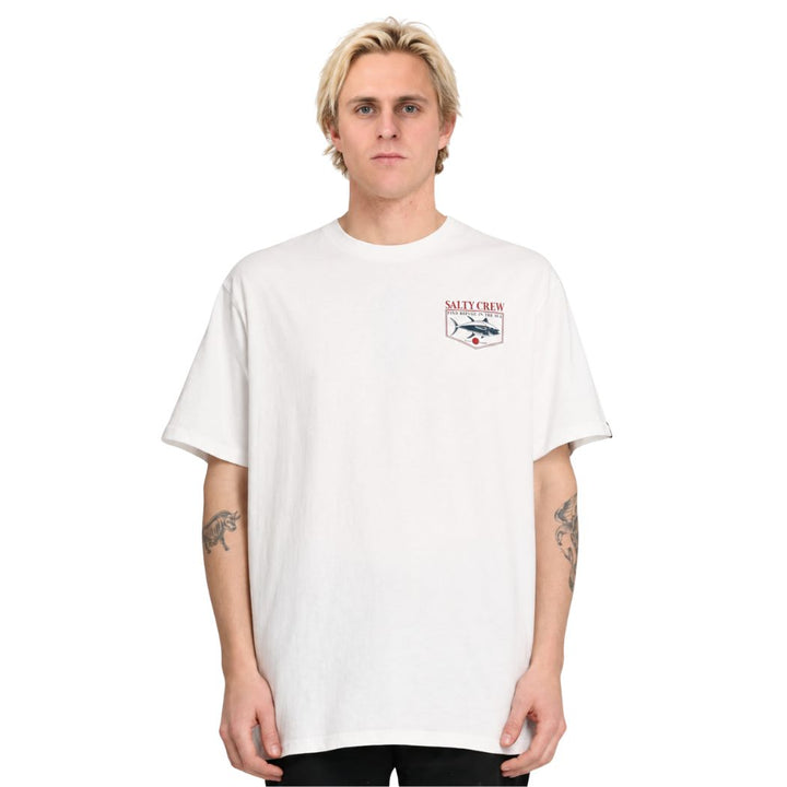 Salty Crew Angler Standard SS Tee White
