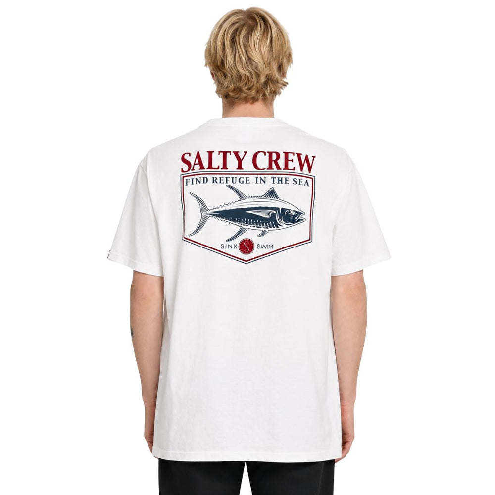 Salty Crew Angler Standard SS Tee White