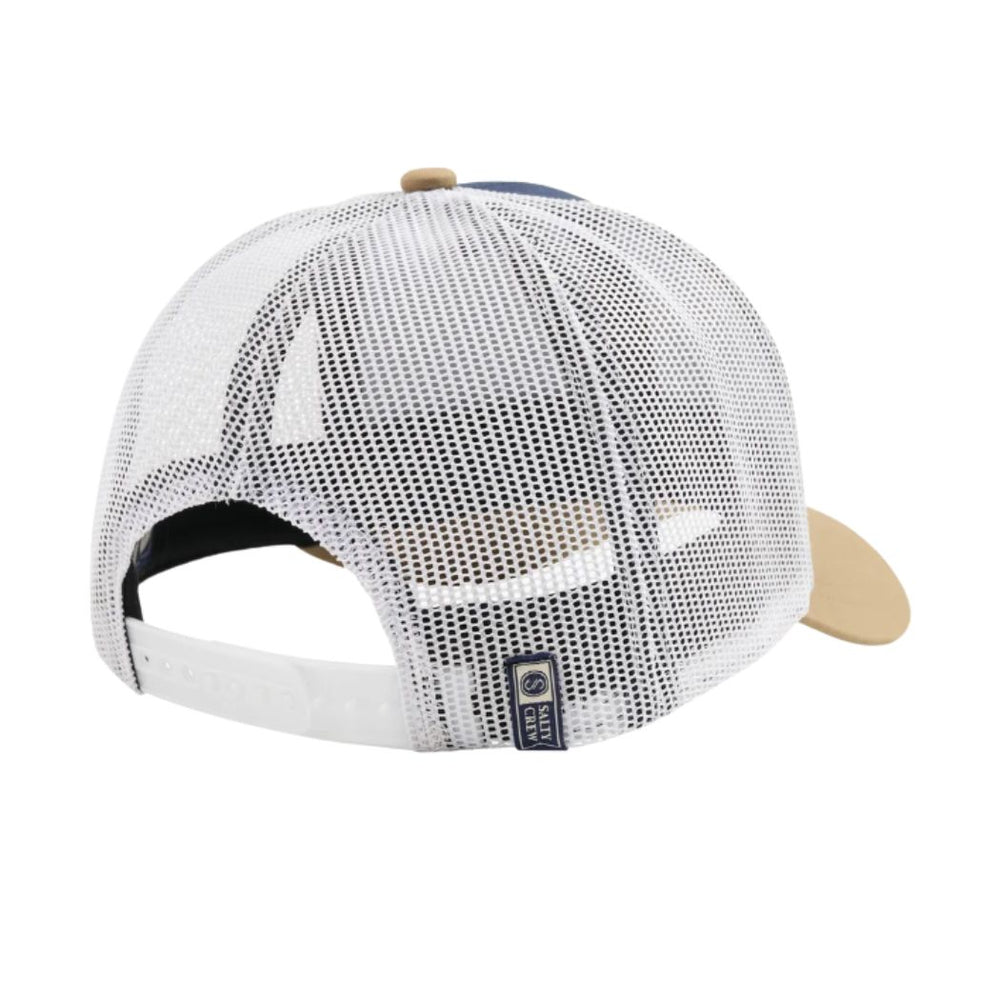 Salty Crew Bow Line Retro Trucker Navy Tan White