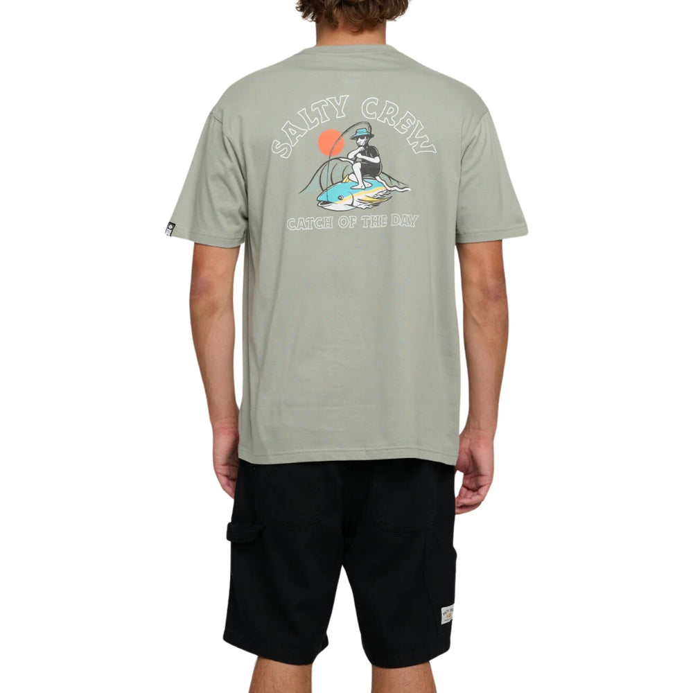 Salty Crew Catch Premium Tee Kelp Green