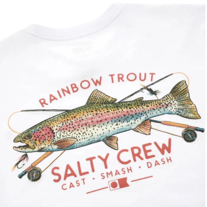 Salty Crew Trout Mount Premium Tee White