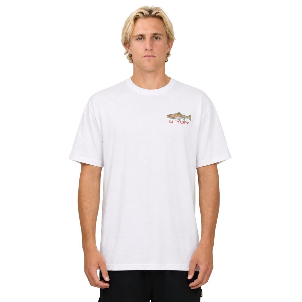 Salty Crew Trout Mount Premium Tee White