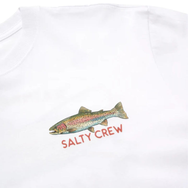 Salty Crew Trout Mount Premium Tee White