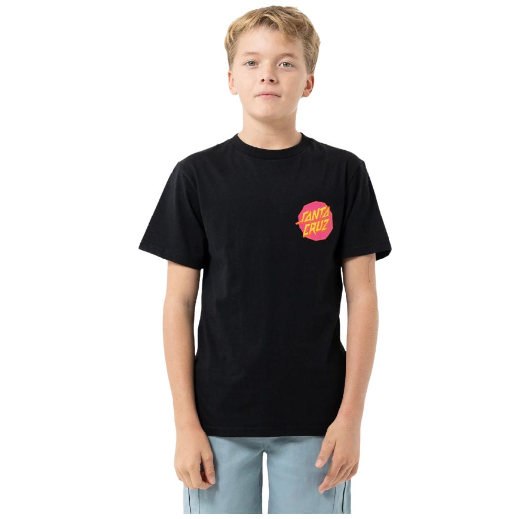 Santa Cruz Boys Meek Scratched Slasher Tee Black