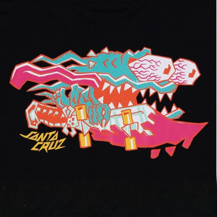 Santa Cruz Boys Meek Scratched Slasher Tee Black