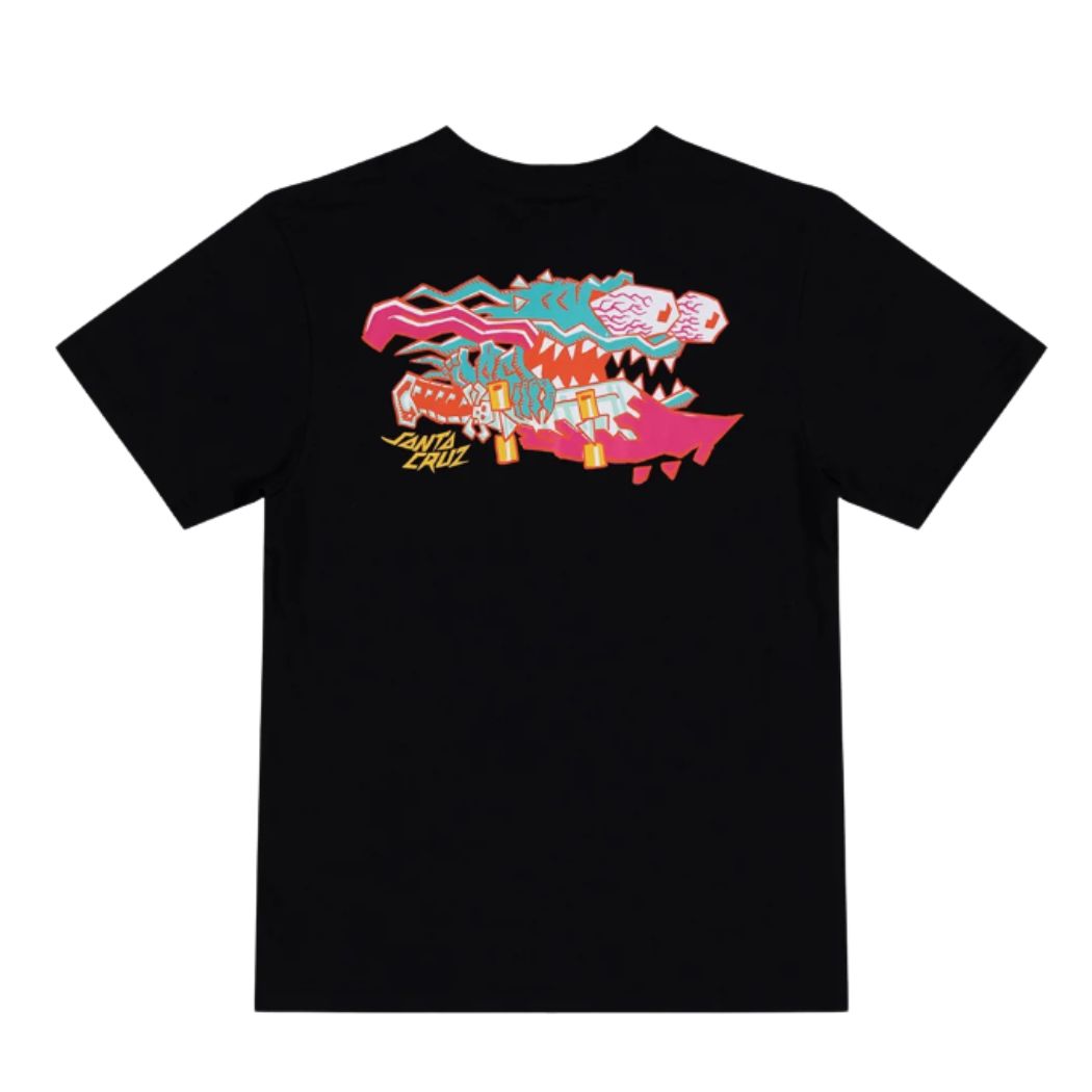 Santa Cruz Boys Meek Scratched Slasher Tee Black