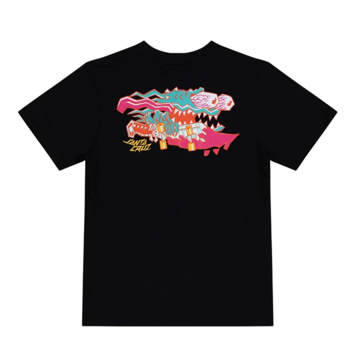 Santa Cruz Boys Meek Scratched Slasher Tee Black