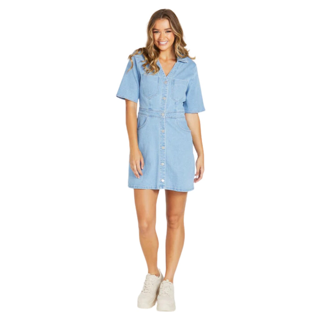 Sass Andrea Denim Dress 92 Sandwash