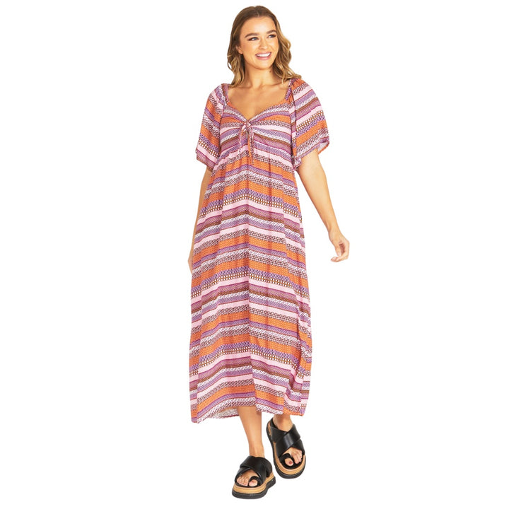 Sass Raquel Midi Dress Aztec