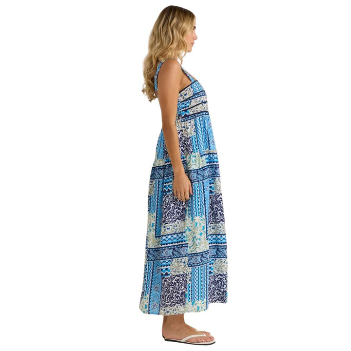 Sass Isra Midi Dress Sea Meadow Blue