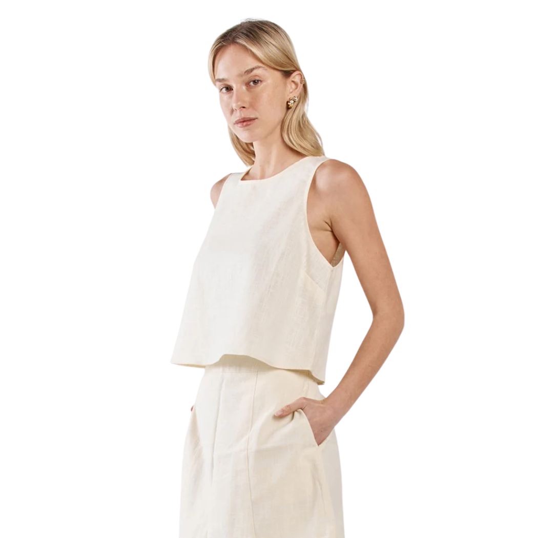 Sass Vienne Tank Butter Yellow
