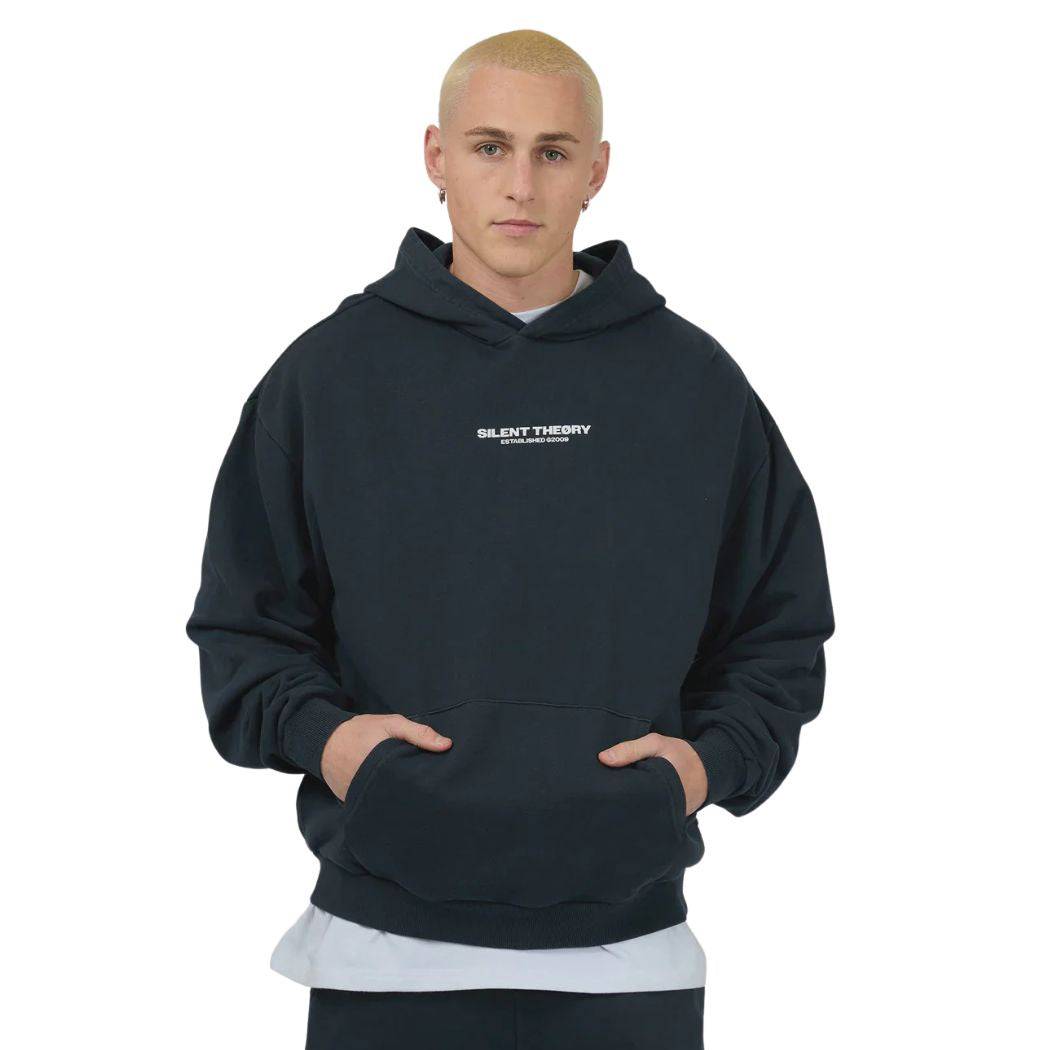 Silent Theory Essential Theory Hoodie Navy