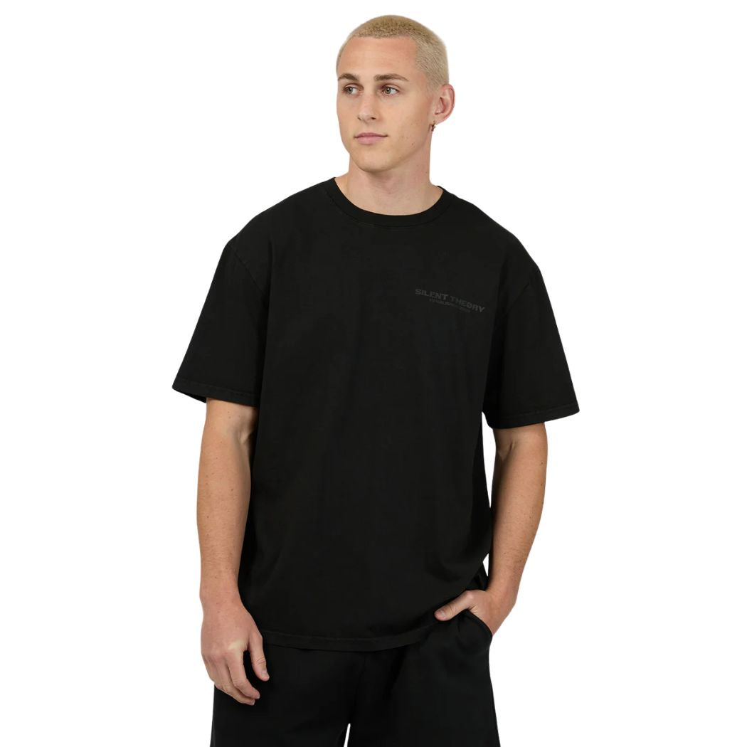 Silent Theory Essential Theory Tee Vintage Black