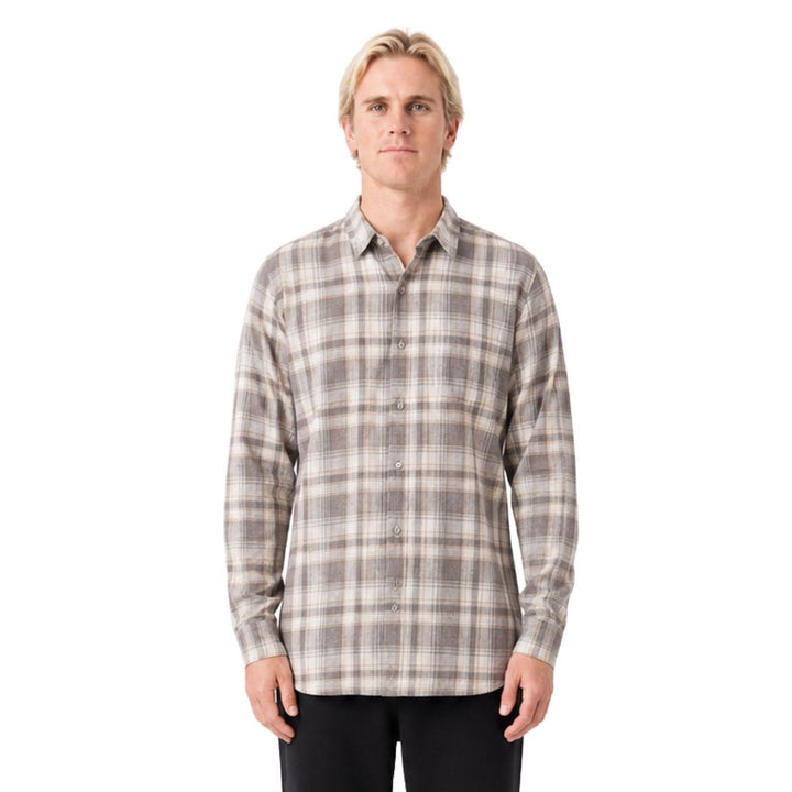 Silent Theory Leon Checked Shirt Grey