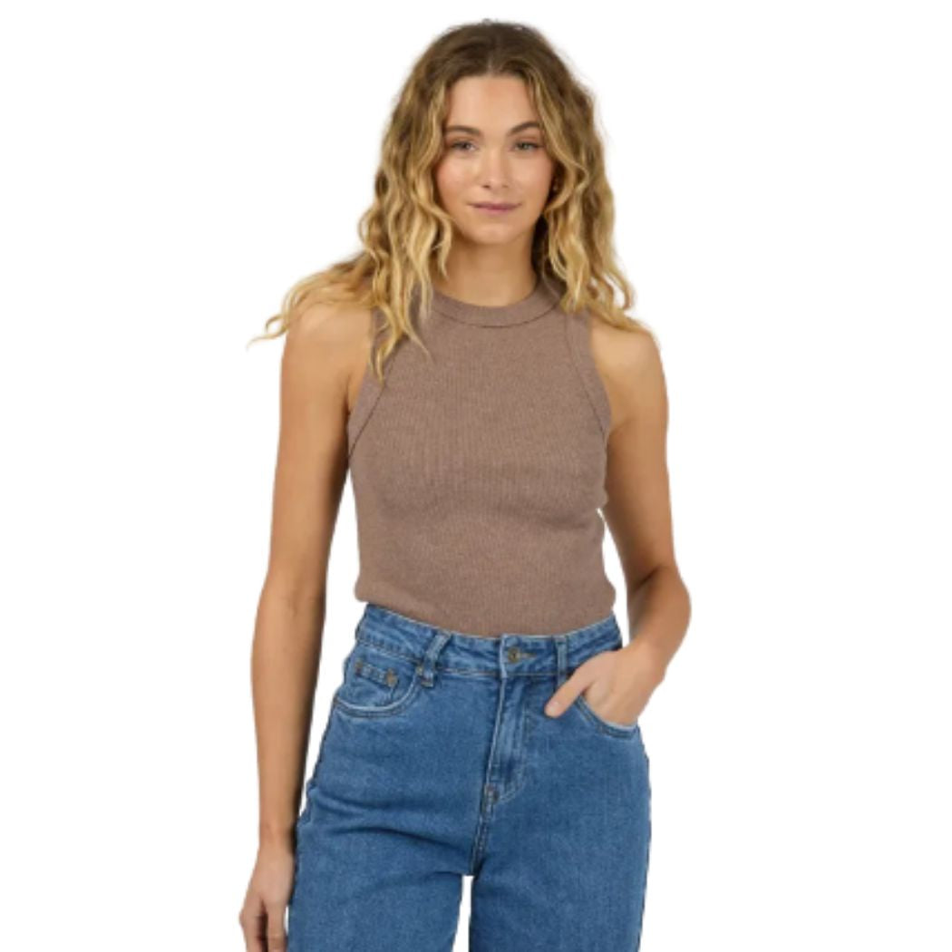 Silent Theory Pia Tank Brown