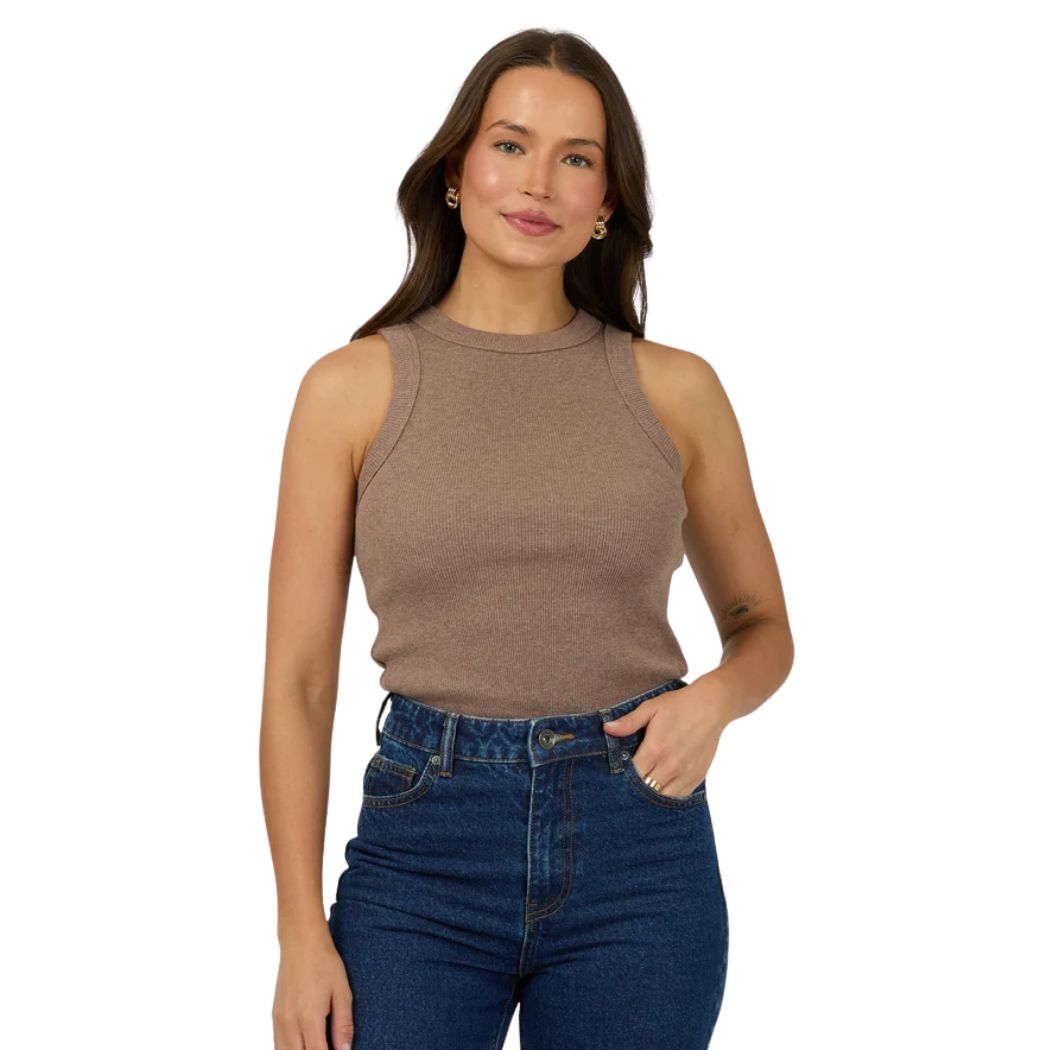 Silent Theory Pia Tank Brown