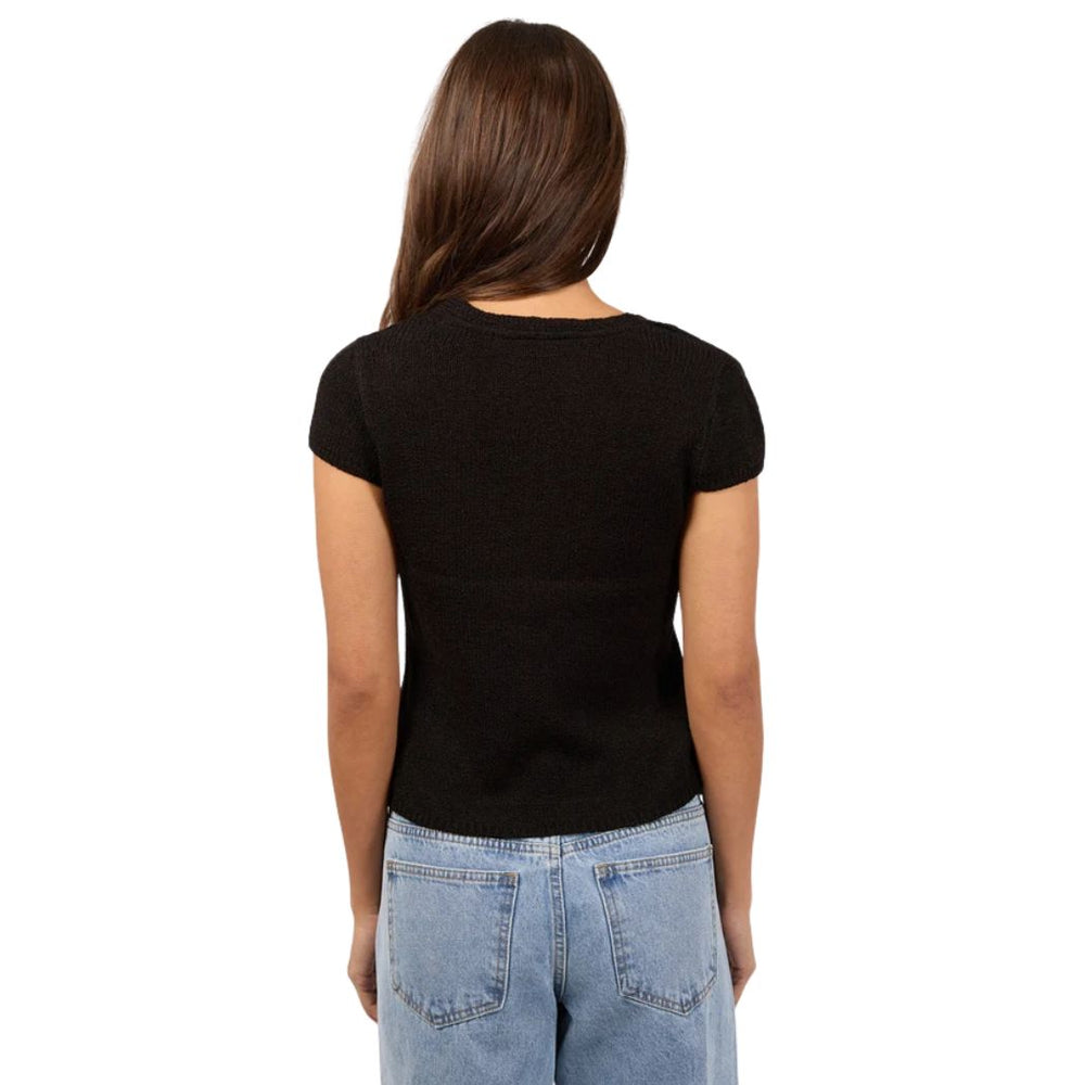Silent Theory Callie Knit Top Black