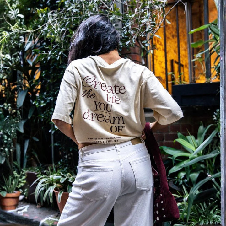 Silent Theory Dreams Oversized Tee Butter